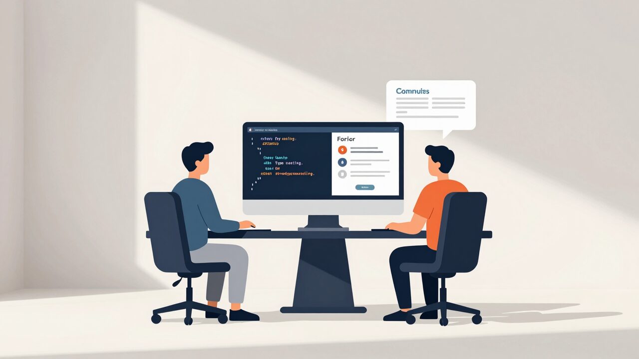 C# 형변환과 캐스팅를 설명하는 플랫 일러스트 대표 이미지